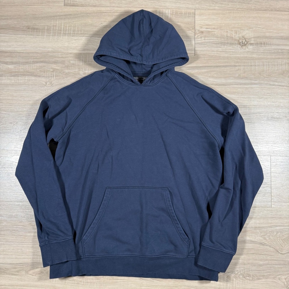PUBLIC REC‎ Friday Hoodie Performance  Navy Blue Zip Pocket Stretch Size XL